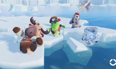 Playful animals on ice in a fun kids game on Xbox Game Pass